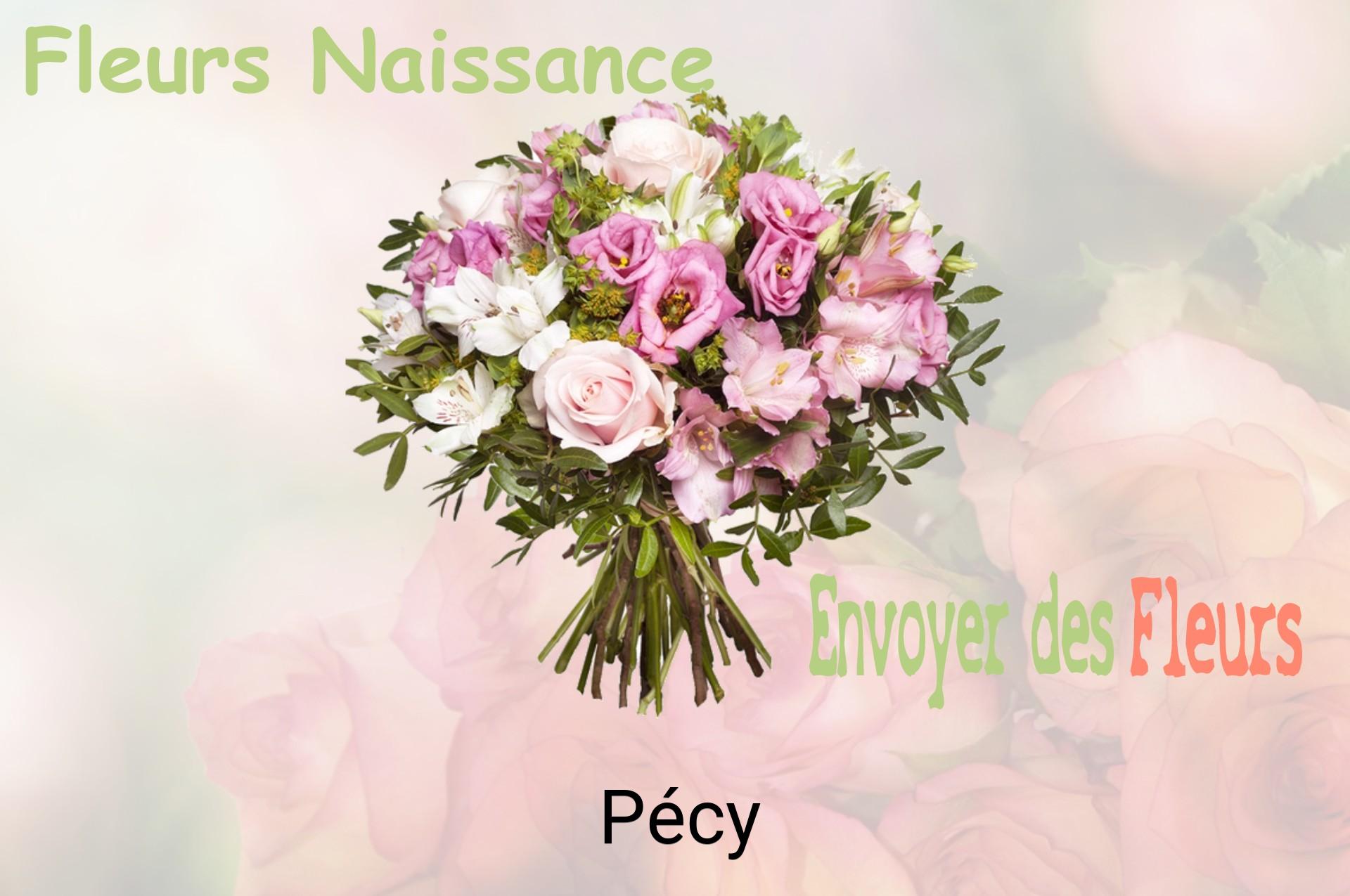Bouquet de fleurs de naissance livré à Pécy